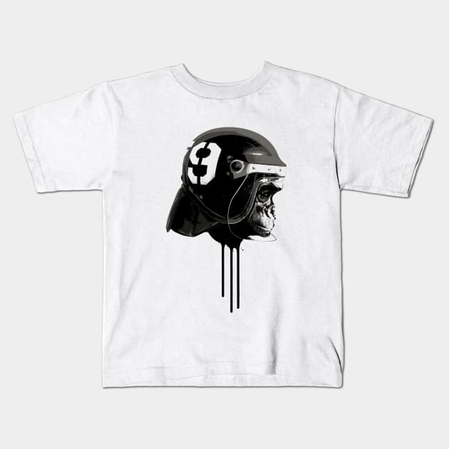 Monky Race Kids T-Shirt by hitext
